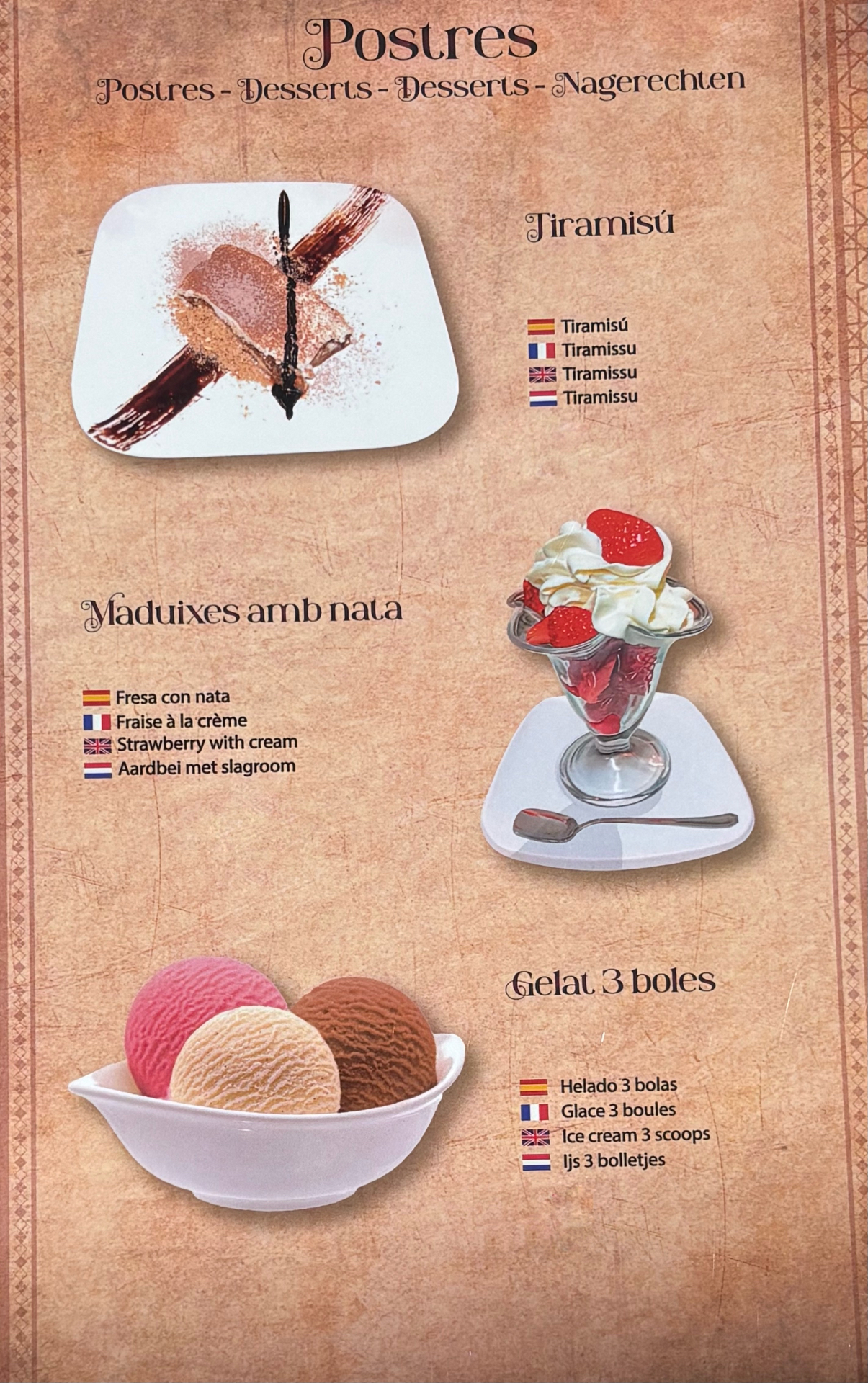 Carta — Postres